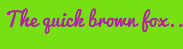 Image with Font Color AE23A5 and Background Color 78DF12